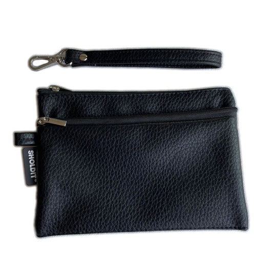 SHOLDIT RFID wallet black vegan leather