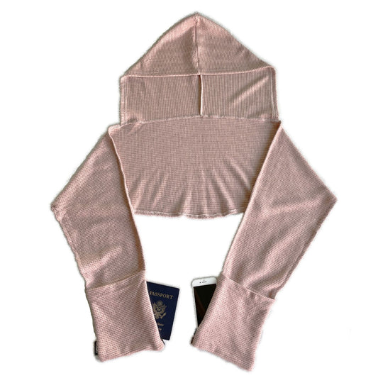 SHOLDIT® Multi-Pocket Hoodie Scarf™ Uptown Blush