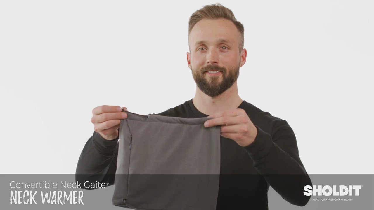 Convertible Neck Gaiter with Pocket How To Video
